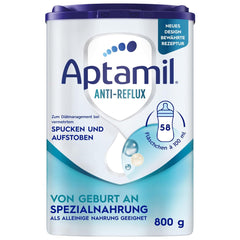 Aptamil Anti-Reflux - Formule Complète Dès la Naissance Gestion Diététique Vomissements & Régurgitations Aliment pour Bébé Lait en Poudre 1 x 800 g