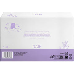 Naïf - Șervețele umede cu loțiune fără plastic - 1296 bucăți (24 pachete a câte 54 de șervețele) - pentru bebeluși și copii - Fundul, corpul și fața bebelușilor - cu Aloe Vera și Bambus - 0% Parfum și Alcool