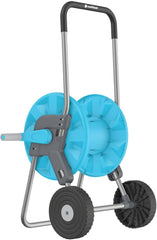 CELLFAST Chariot de Tuyau d'arrosage à 2 Roues Enrouleur de Tuyau d'arrosage résistant à la Corrosion Empêche la Pliage du Tuyau 1/2" 45 m Aluplus