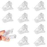 Clips à ongles, clips de manucure, clips à ongles transparents, clips en polygel transparents, extensions d'ongles à construction rapide, assistant de gel, 10 pièces