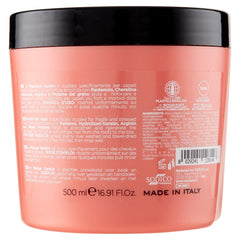 | Kératine - Masque capillaire fortifiant pour cheveux cassants et abîmés à la kératine et à l'arginine pour des cheveux plus forts et plus doux 4 x 500 ml Naty Shop Hair Mask