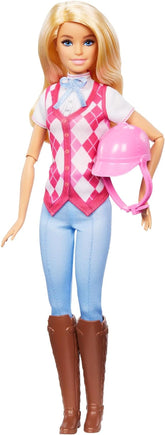 Poupée Barbie Malibu "et accessoires de Barbie Mysteries : La mystérieuse aventure du cheval" comprenant une poupée mannequin, une tenue d'équitation et un casque amovibles, HXJ38 Naty Shop Malibu Dolls