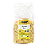 Millet biologique 1 kg, grains biologiques riches en fibres et minéraux, grains de millet jaune pour la consommation, emballage idéal pour la famille