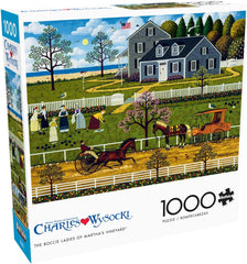 Buffalo Games - Charles Wysocki - Dames de pétanque de Marthas Vineyard - puzzle 1000 pièces Puzzle Naty Shop