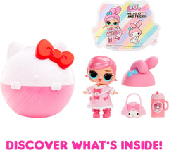 L.O.L. Surprendre! Loves Hello Kitty and Friends - 1 poupée avec 7 surprises, sélection aléatoire, 8 tout-petits à collectionner, cadeau pour les enfants de 4 ans et plus, poupées roses Naty Shop