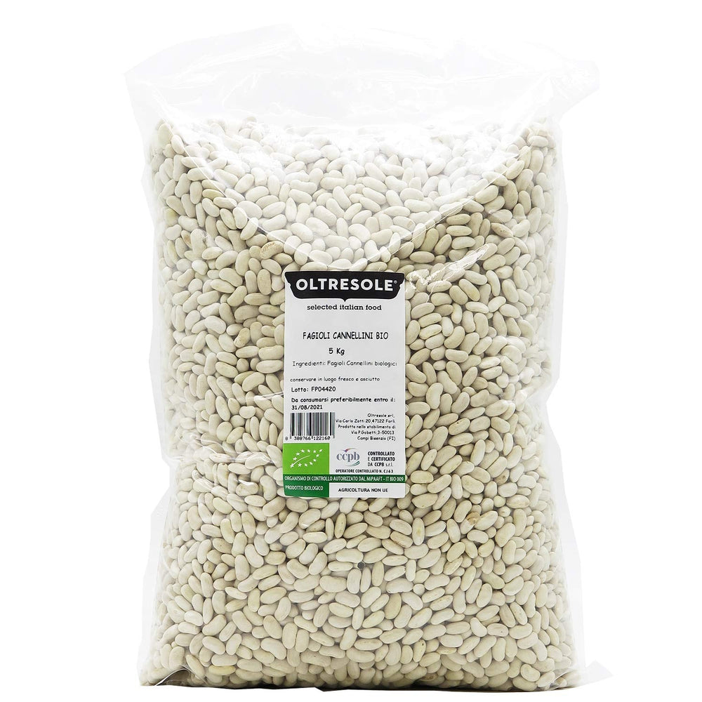 , Haricots cannellini bio 5 kg, légumineuses bio issues de culture contrôlée, riches en céréales Naty Shop Default Title