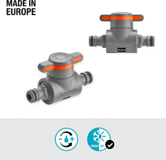 Gardena Raccord avec vanne de régulation, gris, orange