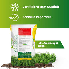 Greenyp Turbo Nachsaat RSM 3.2 I Rasensamen Schnellkeimend Frühjahr I 0,2Kg Für 10M² I Ideal Gegen Lücken Als Neu- & Nachsaat I 100% RSM Rasensamen I Grassamen Rasensaat Gras Reparaturrasen