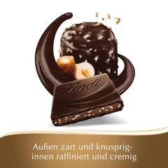 Lindt Creation Hazelnoot De Luxe Reep - Pure chocolade met knapperige hazelnoten in een romige vulling