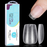 TOMICCA Coffin Tips Ultra Short Nail Tips - Nail Tips, Gel Souple, Couverture Complète, Préformé Mat Artificiel Nail Tips, Gel Nail Tips - 360 Pièces, 15 Tailles