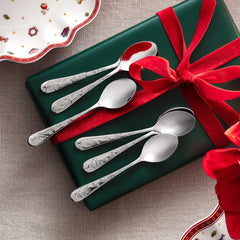 Villeroy & Boch - Set de cuillères à café Toy'S Delight 6 pièces Argent Platine, passe au lave-vaisselle Kitchen Naty Shop