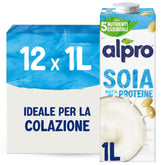 Alpro Soya Drink Natural 12x1L - Sans lactose, sans gluten