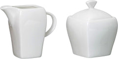 Zahărniță și ulcior de lapte Ritzenhoff & Breker Melodie, set 2 piese, alb