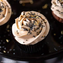 Super Streusel, Décoration Sprinkle Gold Rush Gold Black Naty Shop