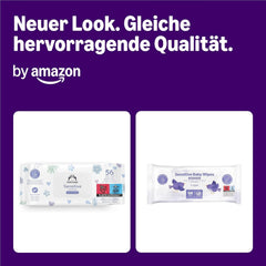 by Amazon Sensitive Babytücher, Unparfümiert, 1008 Feuchttücher, 18er-Packung á 56 Stück (Zuvor eine Marke von Mama Bear, gleiches Produkt)