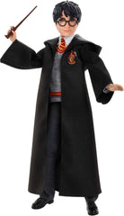 Mattel Harry Potter - Poupée de collection (environ 26 cm) avec uniforme de Poudlard, robe de Gryffondor et jouet baguette à partir de 6 ans FYM50 Figurines Naty Shop Lit simple