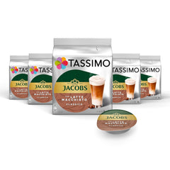 Tassimo Kapseln Jacobs Type Latte Macchiato Classico, 5 x 8 tampons, 40 Kaffeekapseln
