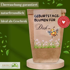 Cadeau d’anniversaire, kit de plantation de fleurs d’anniversaire, sac cadeau surprise, cadeau d’anniversaire pour femmes, graines de fleurs pour plantation individuelle