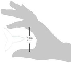 MO223 Coupe-Fleurs, Orchidée Lune, Assortiment, Acier Inoxydable, Argent, 4 x 1,2 x 4,2 cm, 3 Pièces