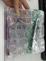 Harz Strasssteine 4200Pcs Strass Kristalle 1Mm-5Mm Gemischte Kinder Bastelsachen Kit Mit Strass Mit Picking Pinzette et Stift For DIY Nägel Kleidung Kunsthandwerk Gemischt Becher Party (A)