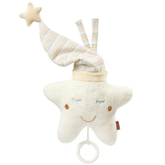 Fehn music box baby sleep aid star - cutie muzicală cu mecanism muzical detașabil pentru agățat - melodia de ajutor pentru somn "Weißt du wieviel Sternlein stehen" - jucărie pentru bebeluși și copii de la 0+ luni Jucarii Bebe Naty Shop Steaua