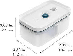 Zwilling Fresh & Save coffret repas sous vide / conservation au réfrigérateur, 3 pièces, plastique, semi-transparent, La Mer Boîtes de conservation alimentaire Naty Shop