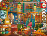 Educa - Puzzle de 1000 de piese pentru adulti | Biblioteca. Dimensiuni: 68 X 48 cm. Include lipiciul de puzzle Fixpuzzle. Pentru 14 ani (19925) Puzzle Naty Shop Titlu implicit