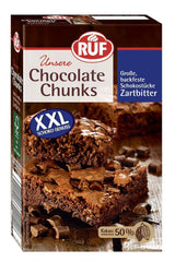RUF, picături de ciocolată neagră XXL pentru coacere, vegane, fără gluten, 100 grame Glazuri si Decor Naty Shop Ciocolata Neagra