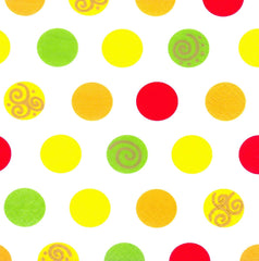 Papstar 11374 Mouchoirs 1 carton 10 X 20 pièces, 3 couches, pli 1/4, 33 X 33 cm "Boules"