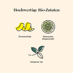 Kusmi Tea - Earl Grey Intense - Thé noir Earl Grey bio à la bergamote forte et au citron épicé - Thé en vrac - Boîte métal 100 g - Quantité pour environ 50 tasses