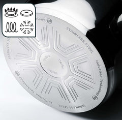 TEFAL DUETTO Set de casseroles 3 pièces 20/24/28 cm, casseroles et poêles à induction Naty Shop