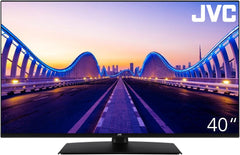 Televizor JVC LT-40VF4455 de 40 de inci, televizor Full HD cu diagonală de ecran de 102 cm și tuner triplu integrat, televizor LED negru