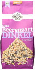 Muesli aromatisé aux baies d'épeautre Hof, non sucré, 425 g