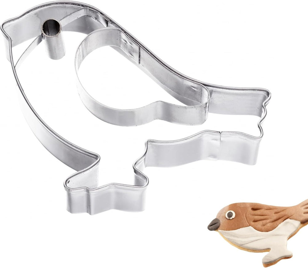 Westmark Sparrow Emporte-pièce – Emporte-pièce en acier inoxydable – Forme précise pour biscuits, pâte et plus encore – Emporte-pièces de Pâques et de Noël, 8 cm