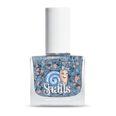 Snails 516202 Top Coat Confetti Blue Vernis à ongles pour bébé, à base d'eau, lavable, sûr, végétalien