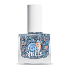 Oja pentru copii Snails 516202 Top Coat Confetti Blue, pe bază de apă, lavabilă, sigură, vegană