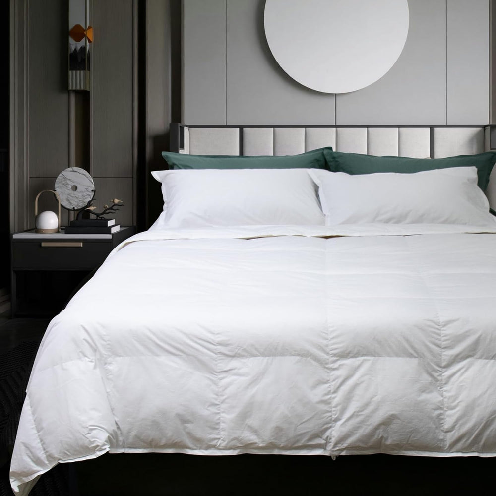 Nottetempo, couette en duvet d'oie, lit simple, 205 X 155 X 2 cm, Bianco Couettes et couettes Naty Shop Single 205 X 155 X 2 cm