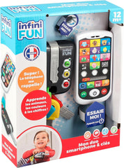 My Duo High-Tech Phone + Key - Un téléphone et une clé très réalistes. - Jouet pour plusieurs projets d'apprentissage à partir de 12 mois Bebe Naty Shop Toys
