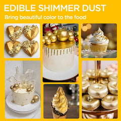 Paillettes comestibles, diverses nuances, 5 grammes Naty Shop