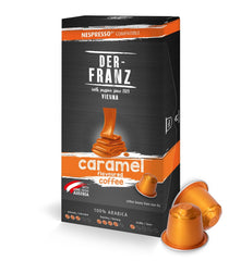 Kaffee Kapseln compatible Nespresso, 1 x 10 Kapseln, arôme caramel