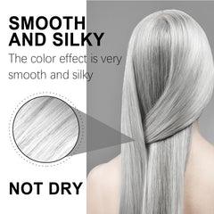 Cremă pentru vopsirea părului natural, gri argintiu, ceară pentru colorarea instantanee a părului, coafură temporară, vopsea gri, păr natural, gri argintiu, 100 ml Vopsea pentru par Naty Shop