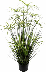 Zypern-Gras Im Topf Grasbusch Groß Gras Ziergras Dekopflanze Künstliches Zyperngras Cyperus Topfpflanze Grünpflanze Künstliche Dekopflanze Staude Ufergras Schilf Katzengras