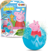 INKEE SURPRISE - Bombe de baie Peppa Pig pentru copii cu jucarie surpriza Peppa Pig pentru cada - aditiv pentru baie pentru copii Mama si Copilul Naty Shop 1X Bombă de baie Peppa Pig cu surpriză