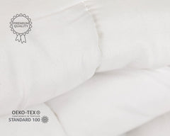 Couette TRAMAS+ 200 Gr/M² pour lit en fibres creuses siliconées - 150X220 Cm - Certifié Oeko Tex - Blanc, doux, chaud, minimaliste - Lit 90 Cm Couettes et couettes Naty Shop