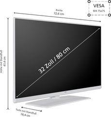 Televizor inteligent JVC de 32 de inci, cu tehnologie TiVo (Full HD, HDR, tuner triplu, 6 luni HD+ inclus) LT-32VF5355W