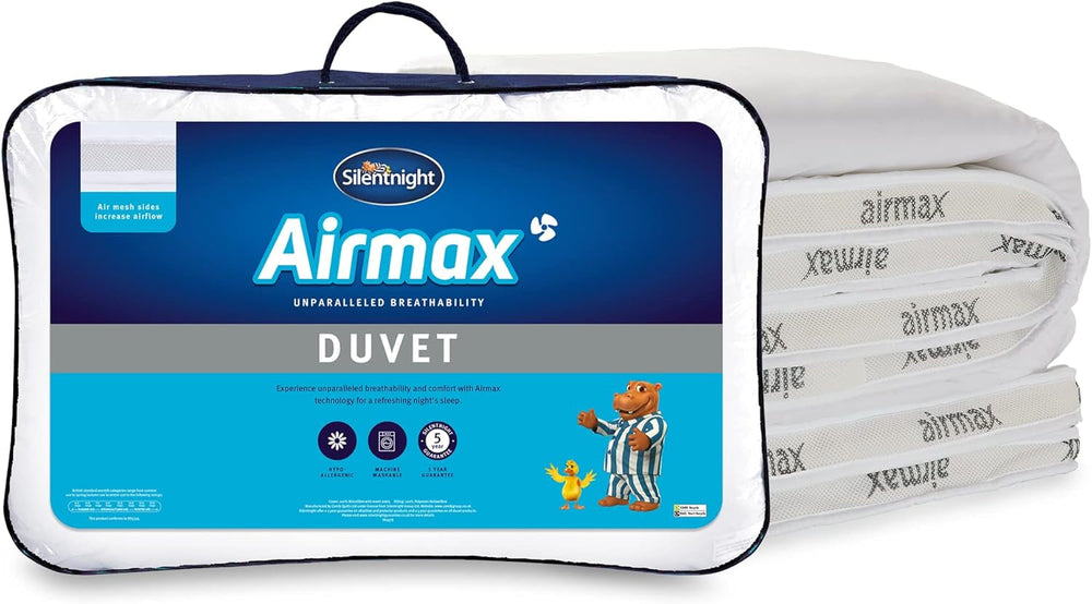 Couette Silentnight Airmax, 10,5 tog, lit double, blanc Couettes et couettes Naty Shop Lit double Double