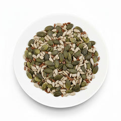 Mélange de graines Omega Bio 3 kg (mélange de graines de courge, de tournesol et de lin), un mélange de 3 graines oléagineuses brutes entières, riches en protéines, fibres et acides gras oméga-3