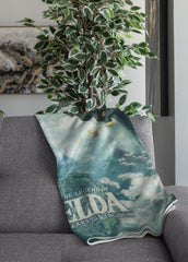 Couverture Sherpa Zelda - Sky Totk - 100 x 150 cm - Produit sous licence officielle, vert, lits jumeaux et couvertures HÔMADICT