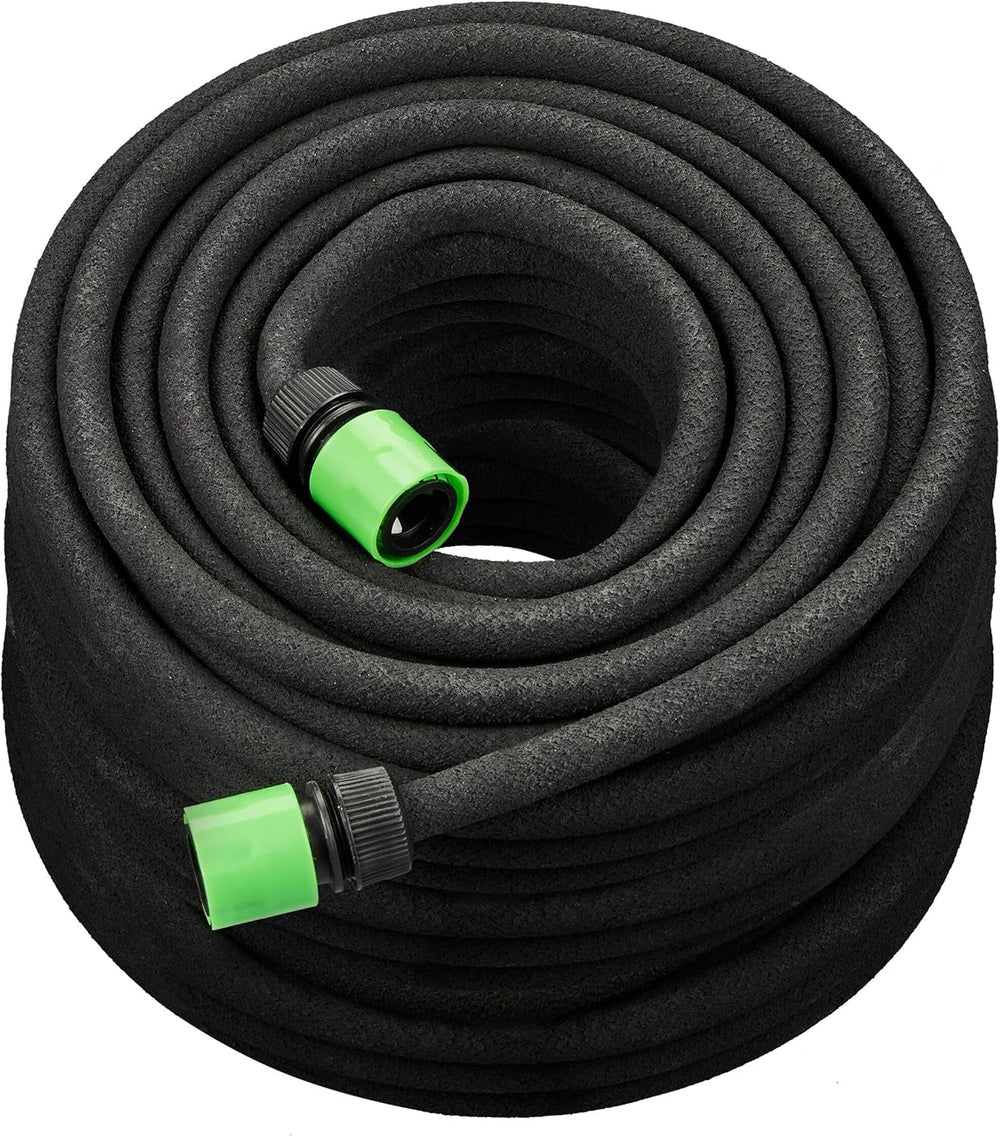 Tuyau goutte à goutte Relaxdays, arrosage, tuyau d'arrosage 30 m, arrosage des couches hautes et des haies, tuyau d'arrosage, noir