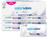 WaterWipes Sensitive+ Soothing Clean 360 pièces (paquet de 6) lingettes 3 en 1 nettoyantes, soignantes et apaisantes à 99 % d'eau avec extrait de plante, lingettes pour bébé non parfumées